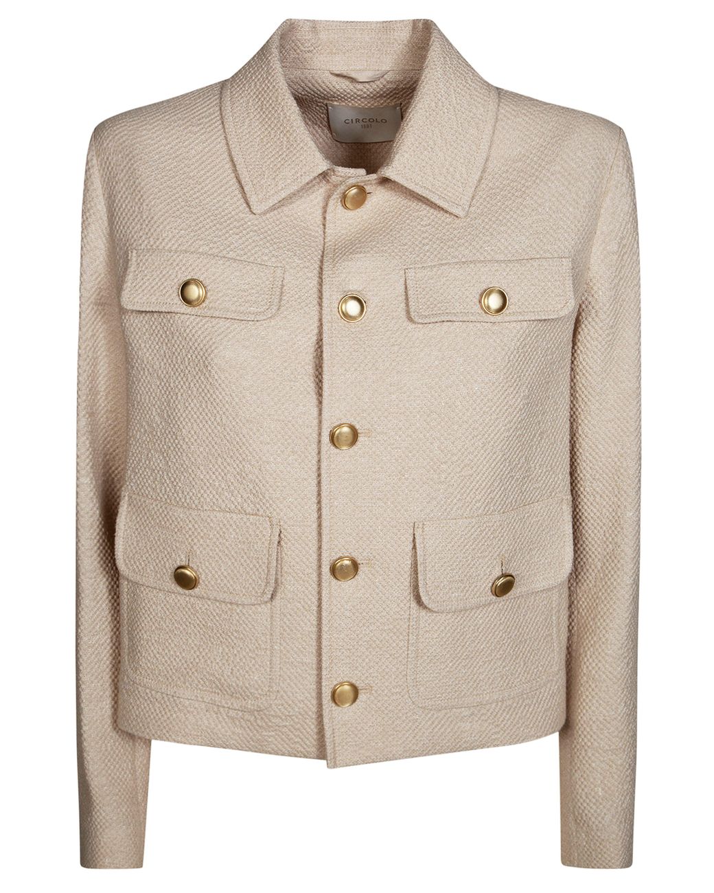 Circolo 1901 Natural Cropped Jacket Bistretch