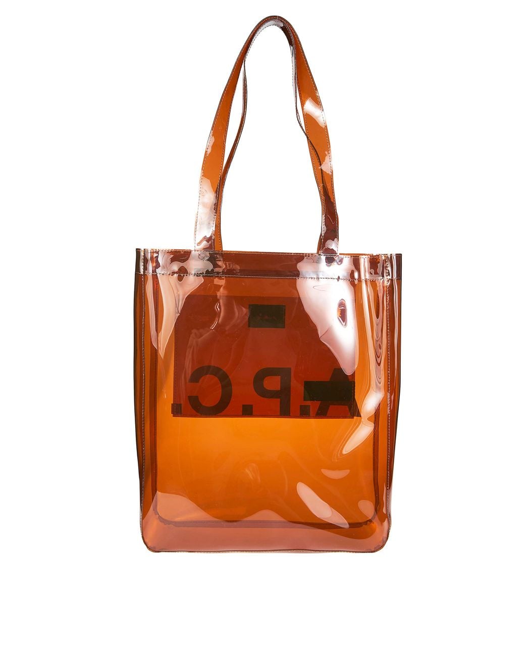 A.P.C. Orange A. P.C. Lou Tote Bag