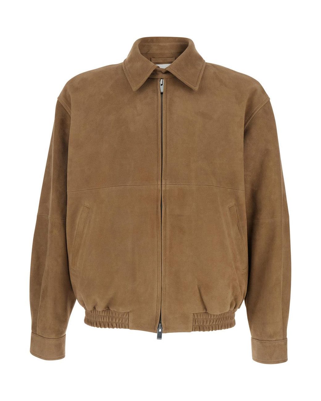 TONYWACK Brown Jacket Suede for men