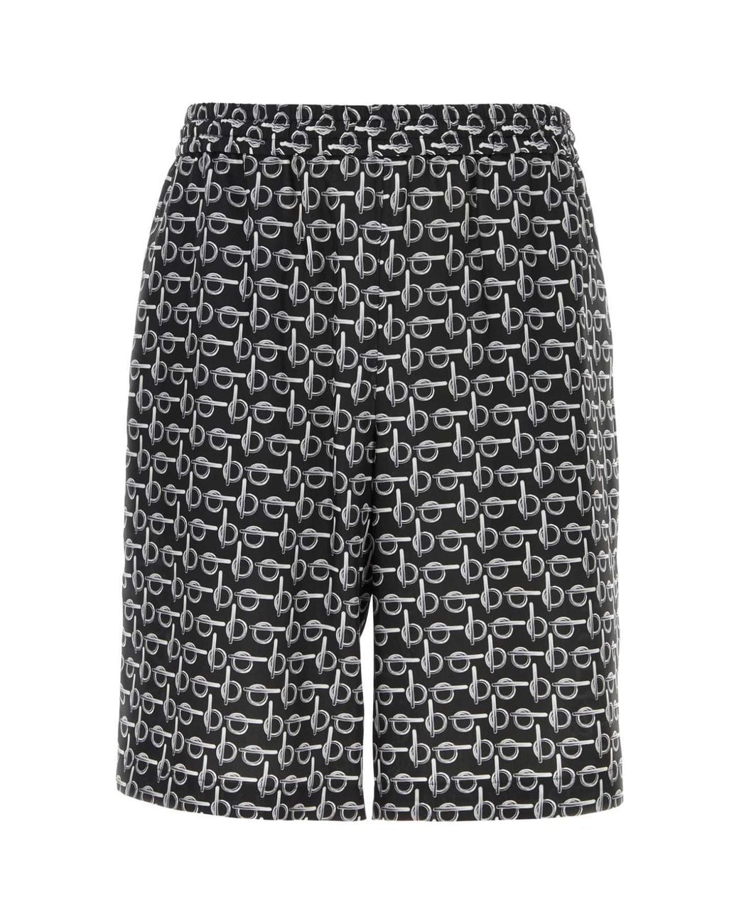 Burberry Gray Luxurious Mulberry Silk Shorts for men