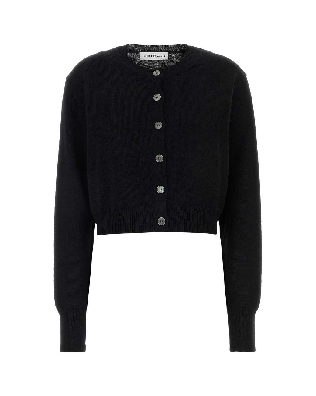 Our Legacy Black Micro Cardi