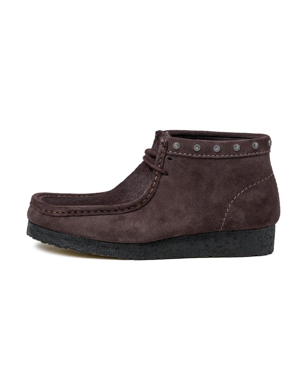 Clarks Brown Wallabee Boot Mini Suede Ankle Boot