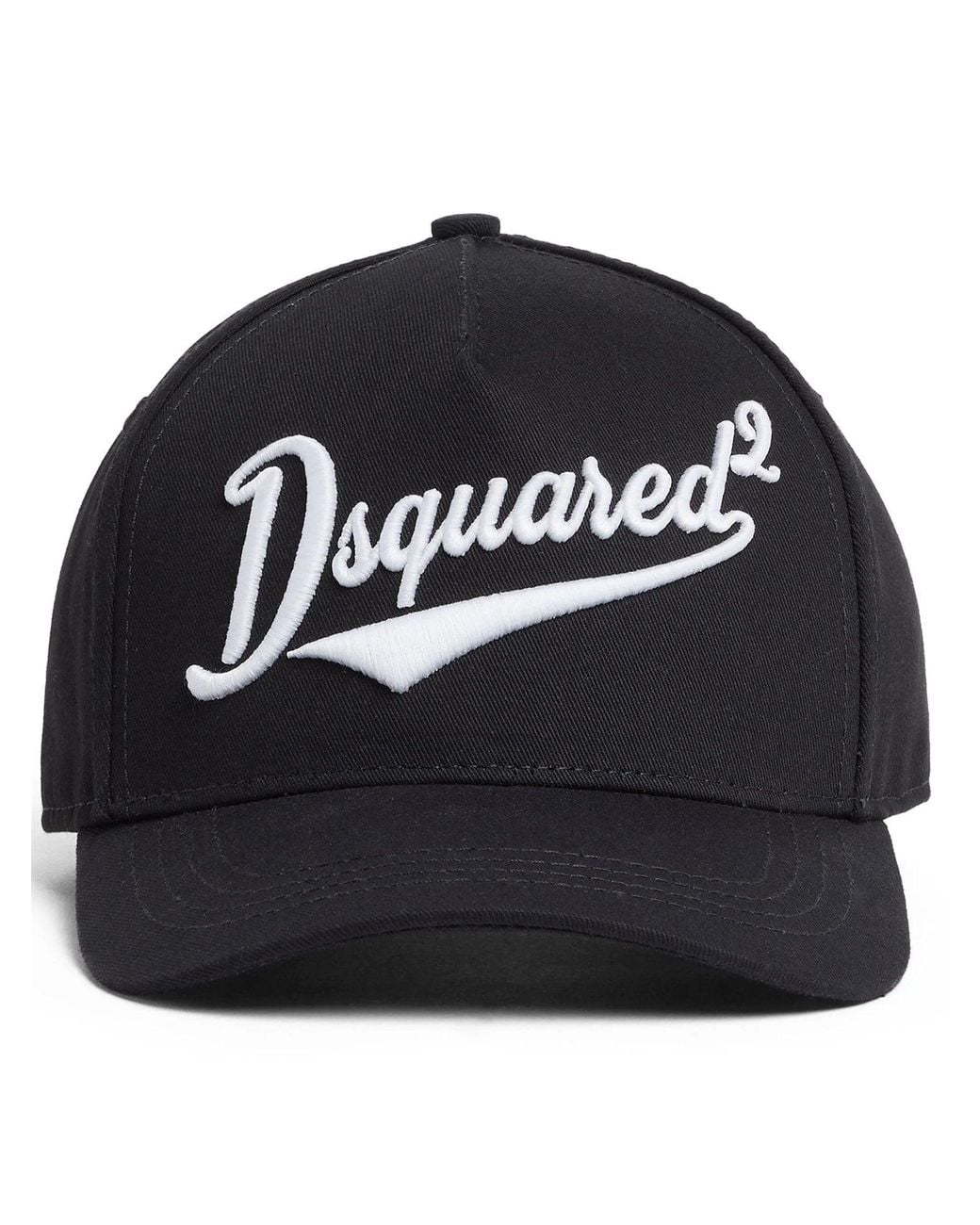 DSquared² Black Embroidered Logo Cap