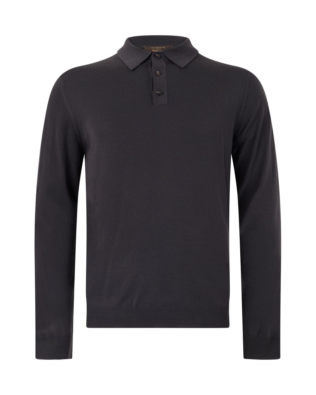 Slowear Blue Wool Polo Sweater for men