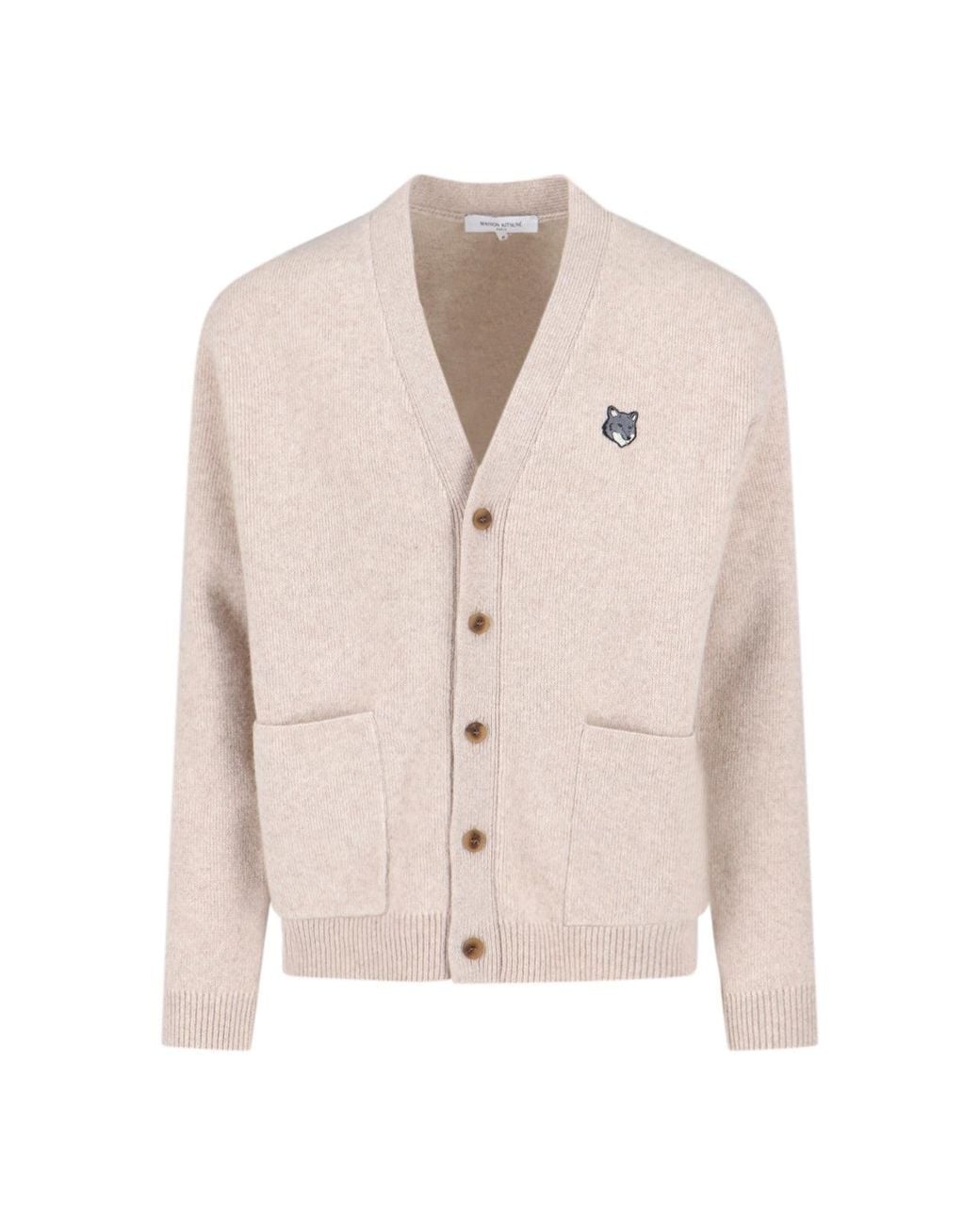 Maison Kitsuné Natural 100% Wool Sweater for men