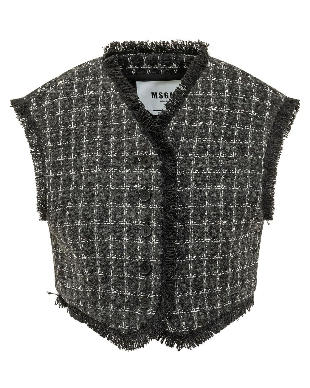 MSGM Black Gilet Vest