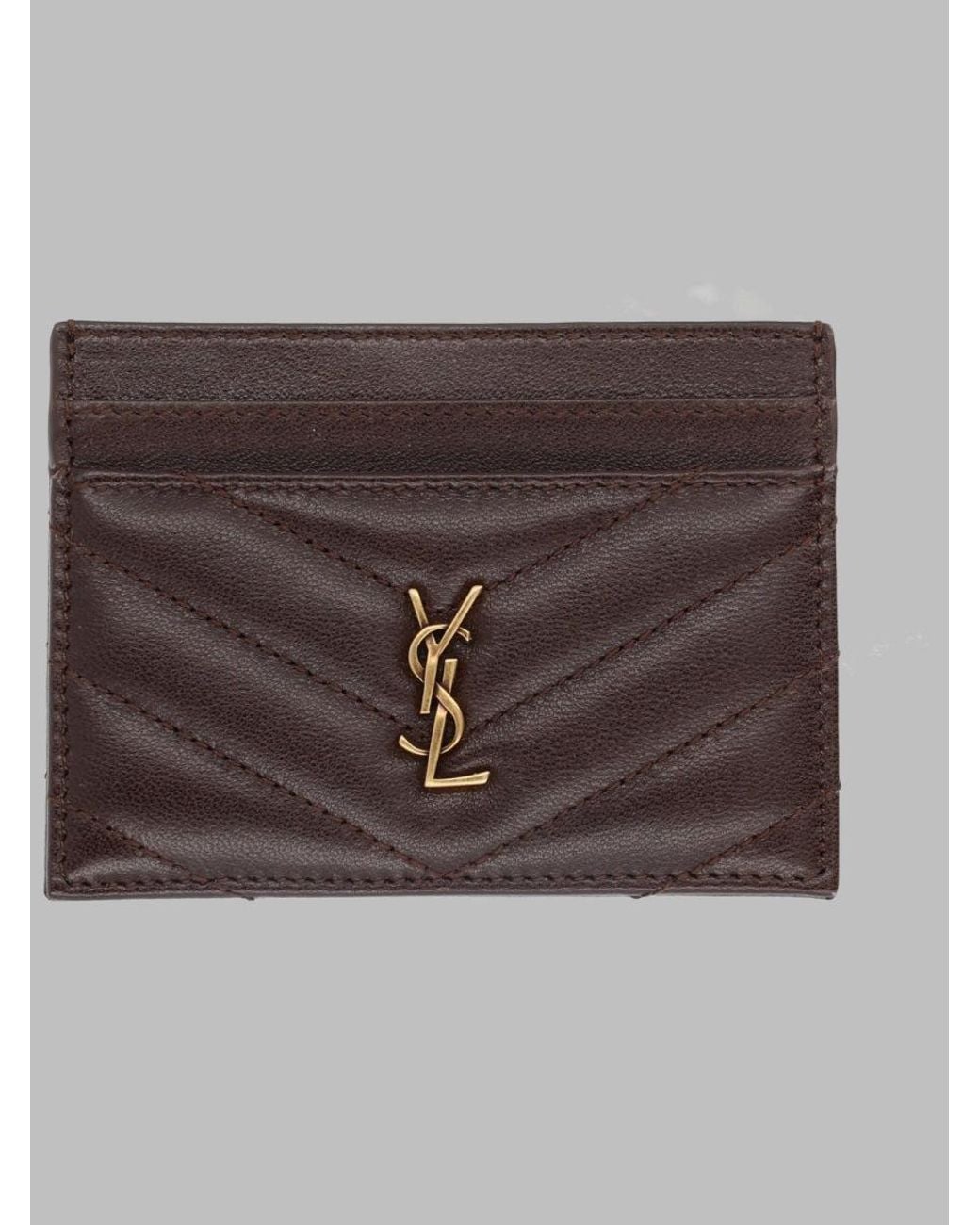 Saint Laurent Brown Mini Wallet