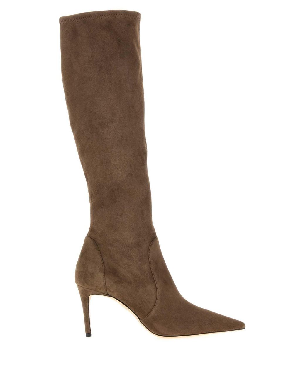 Stuart Weitzman Brown Mini Mud Suede Boots