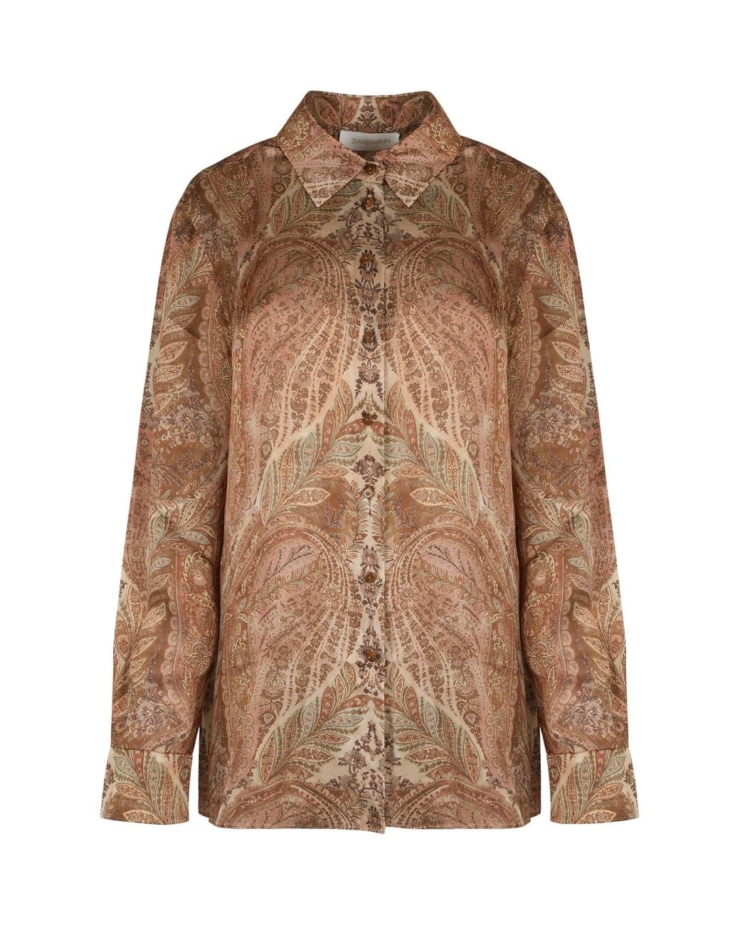 Zimmermann Brown Hypnotic Shirt
