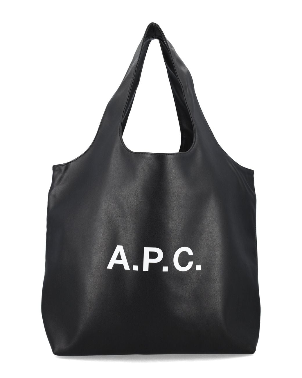 A.P.C. Black Ninon Tote Bag With Logo