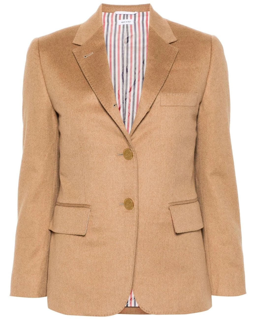 Thom Browne Natural Single Nested Blazer For