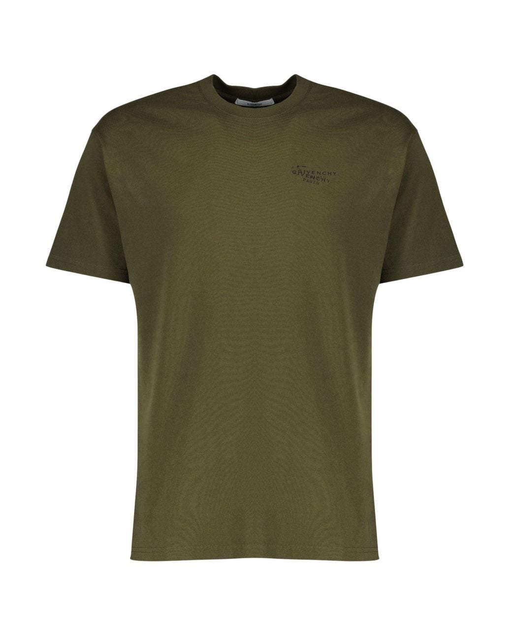 Givenchy Green Cotton T-Shirt for men