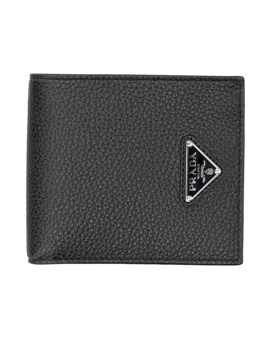 Prada Black Leather Wallet for men