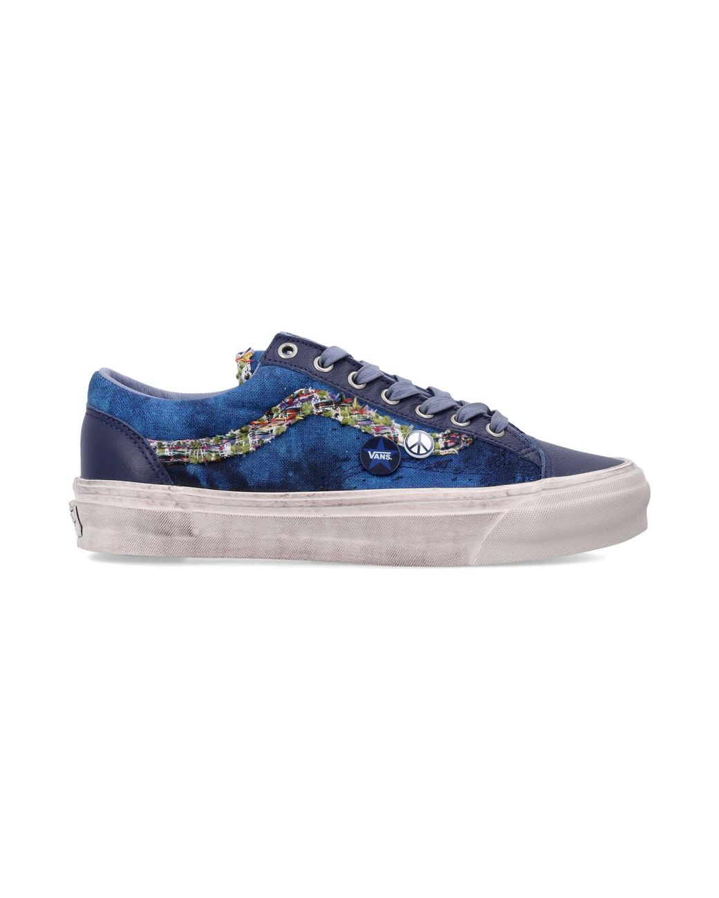 Vans Blue Platform Lace-Up Sneaker