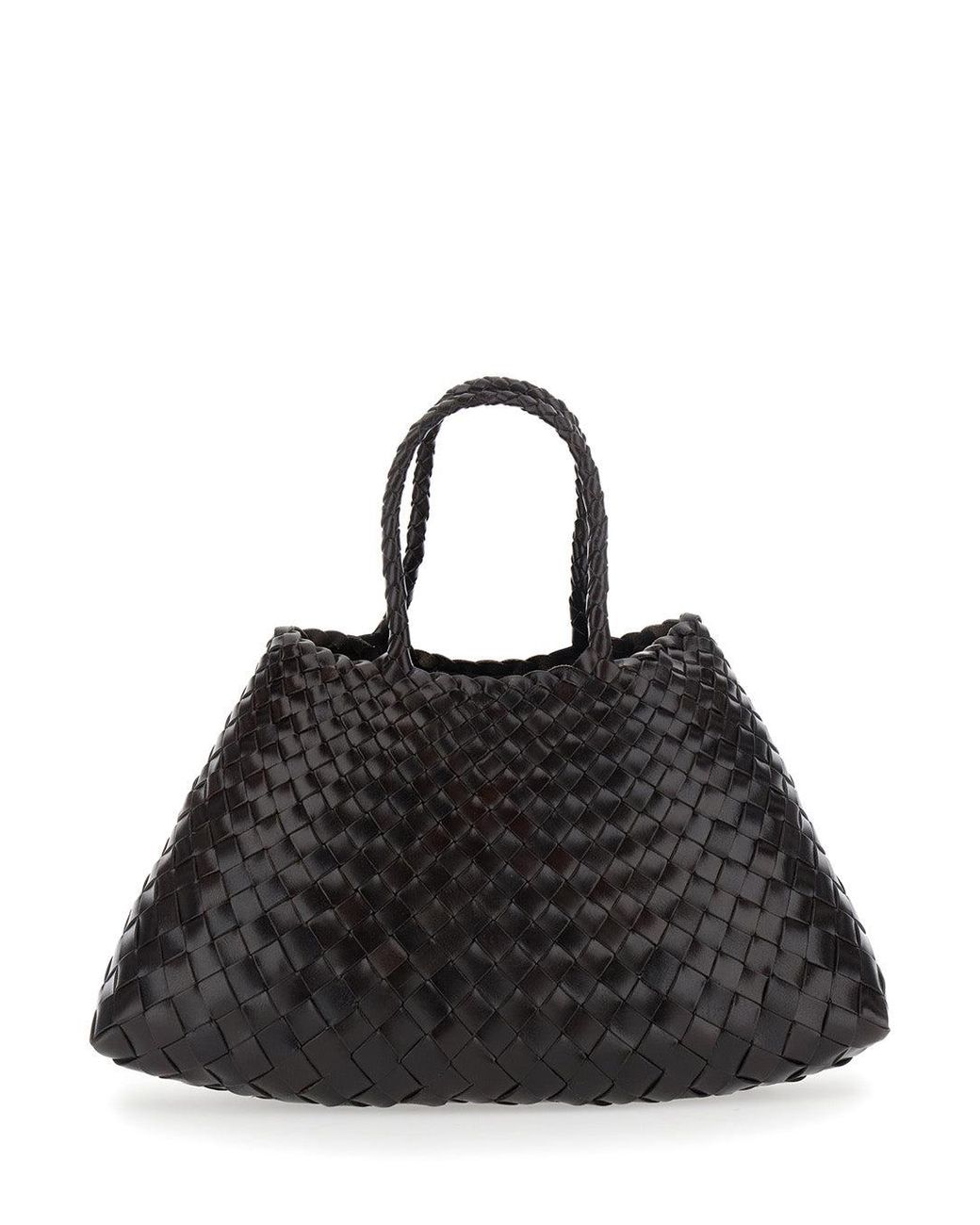 Dragon Diffusion Black Elegant Double Handle Bag