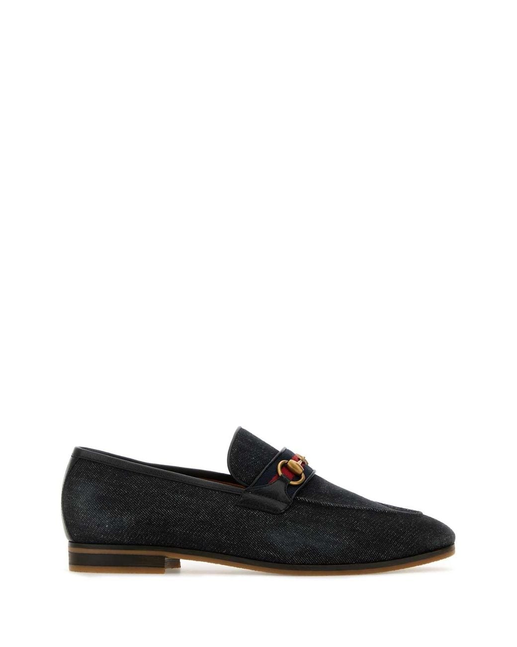 Gucci Black Denim Loafers for men
