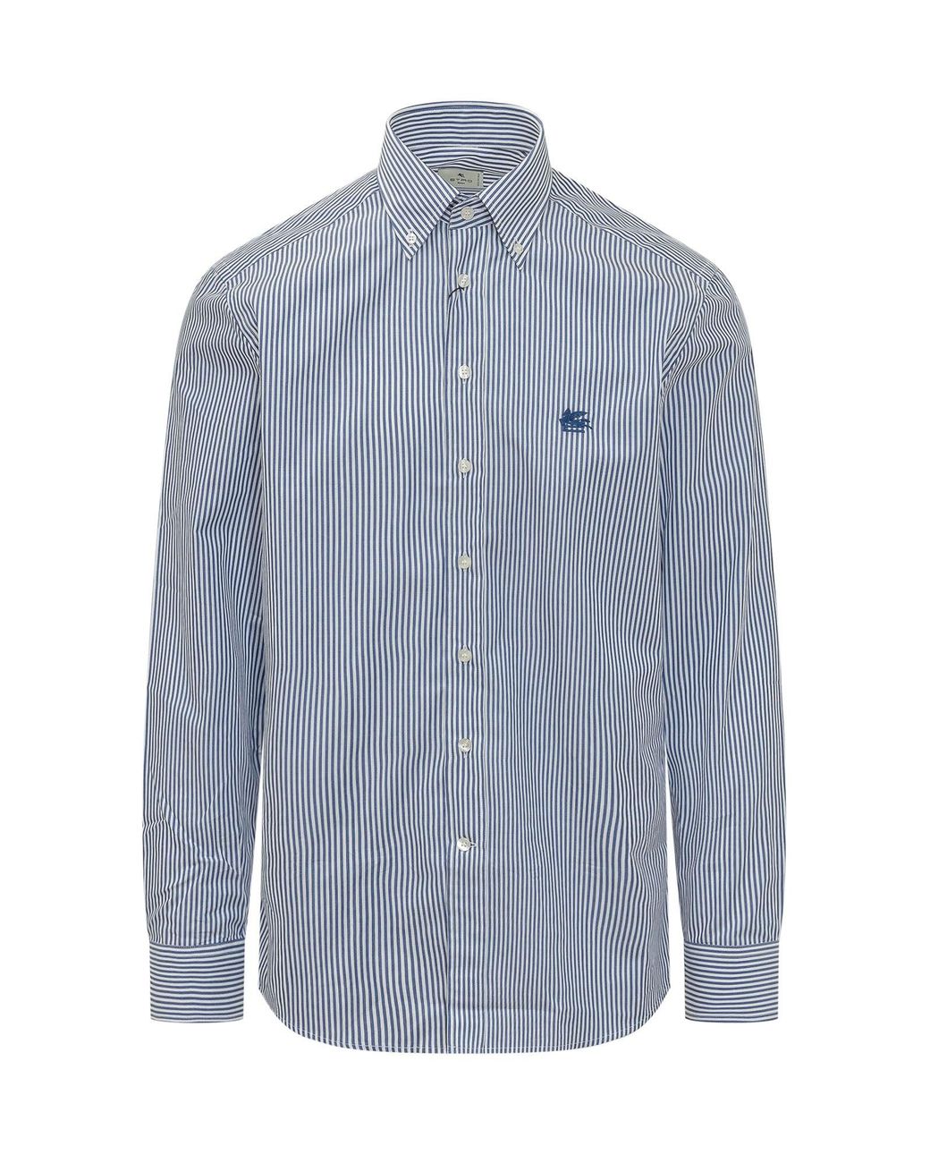 Etro Blue Stylish Button-Down Shirt