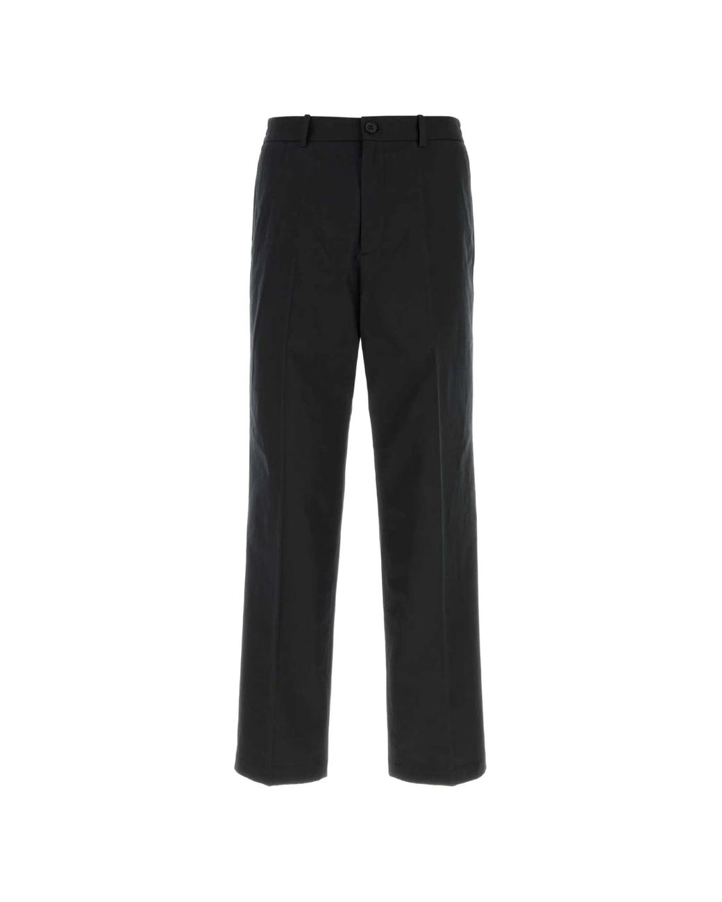 A.P.C. Black A. P.C. 100% Cotton Button-And-Zip Trousers for men