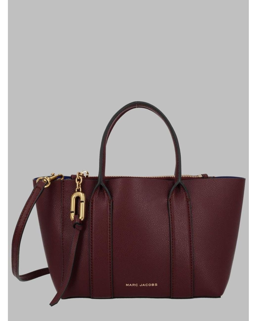 Marc Jacobs Purple Work Mini Leather Tote Handbag