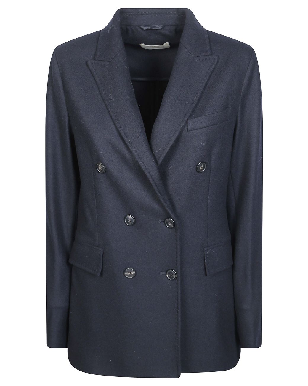 Circolo 1901 Blue Virgin Wool Blend Drape Jacket