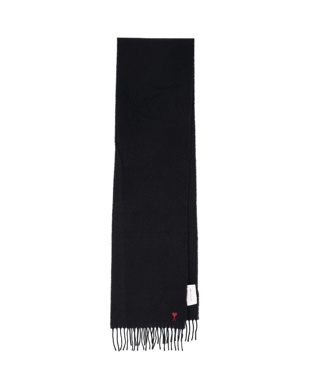 AMI Black Mini Logo Scarf