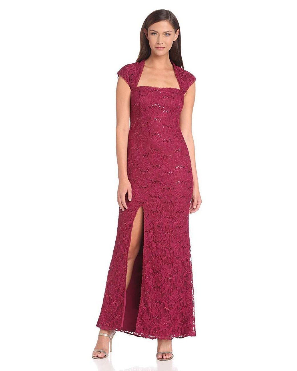 Adrianna papell sequin cap sleeve gown Clearance