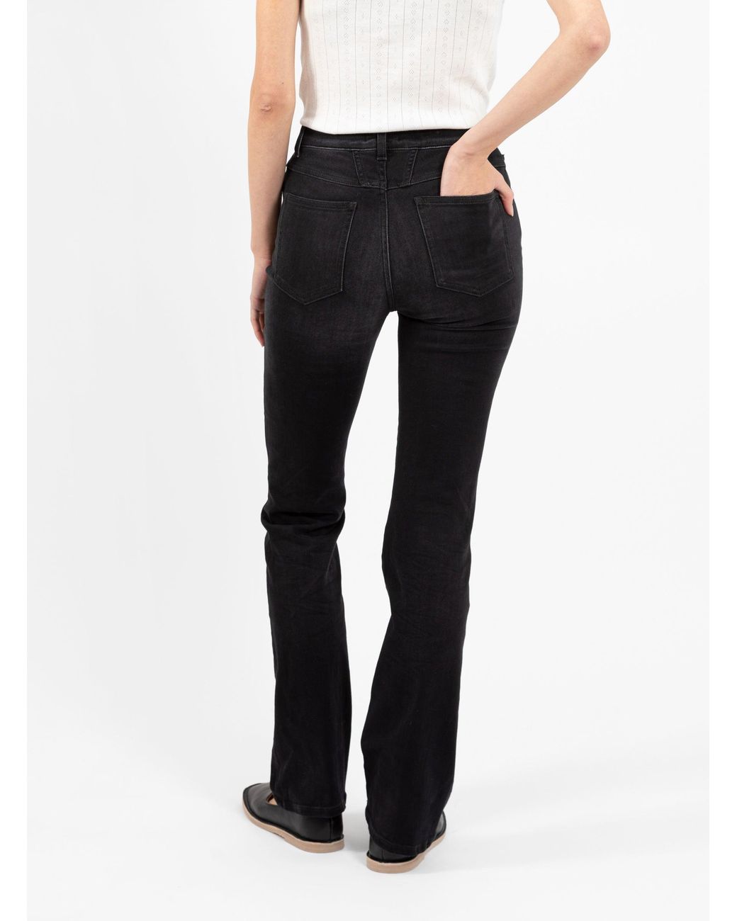 Closed Denim Leaf Washed Black | Lyst 