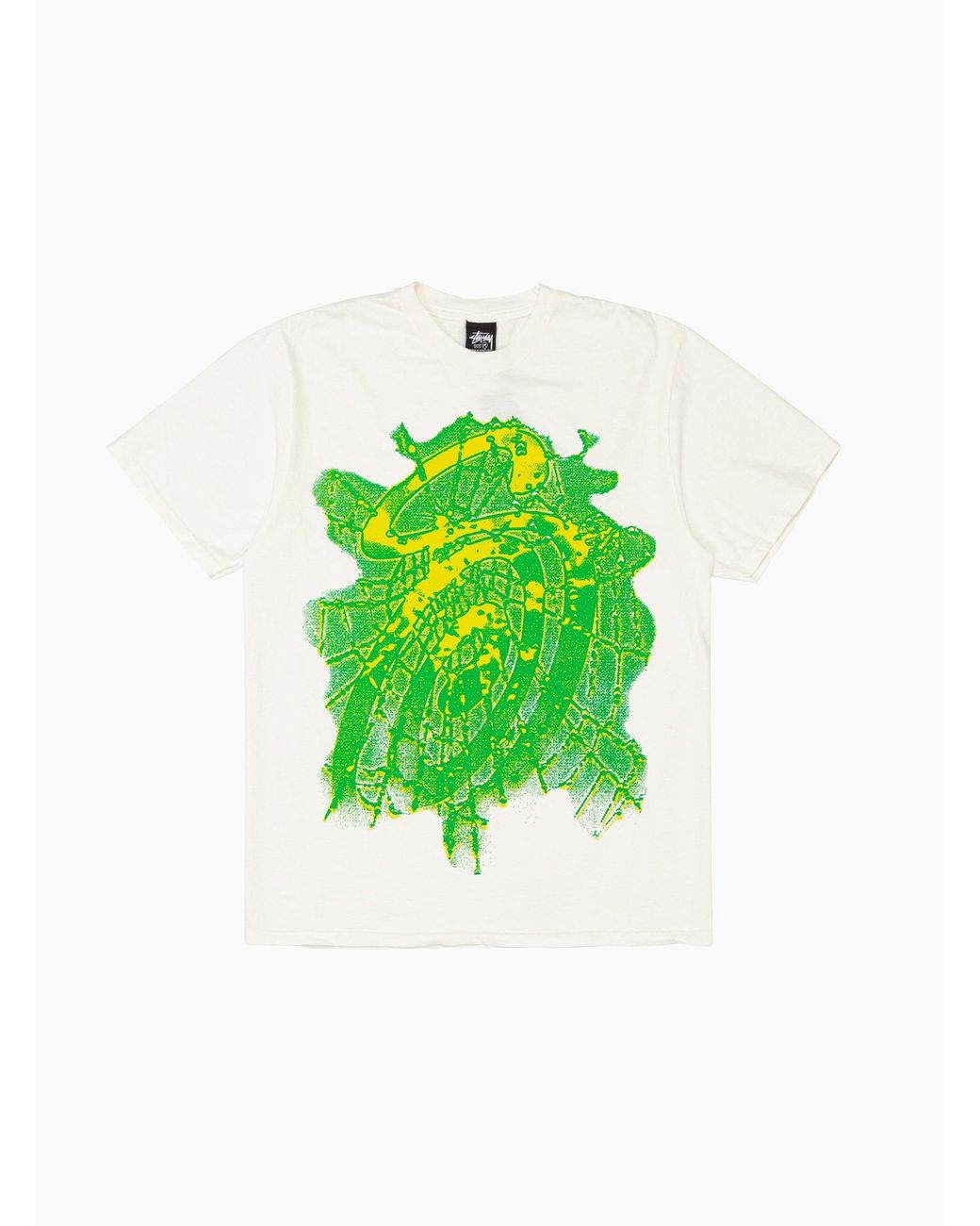 Stussy Web Pigment Dyed T-shirt Natural in Green for Men | Lyst