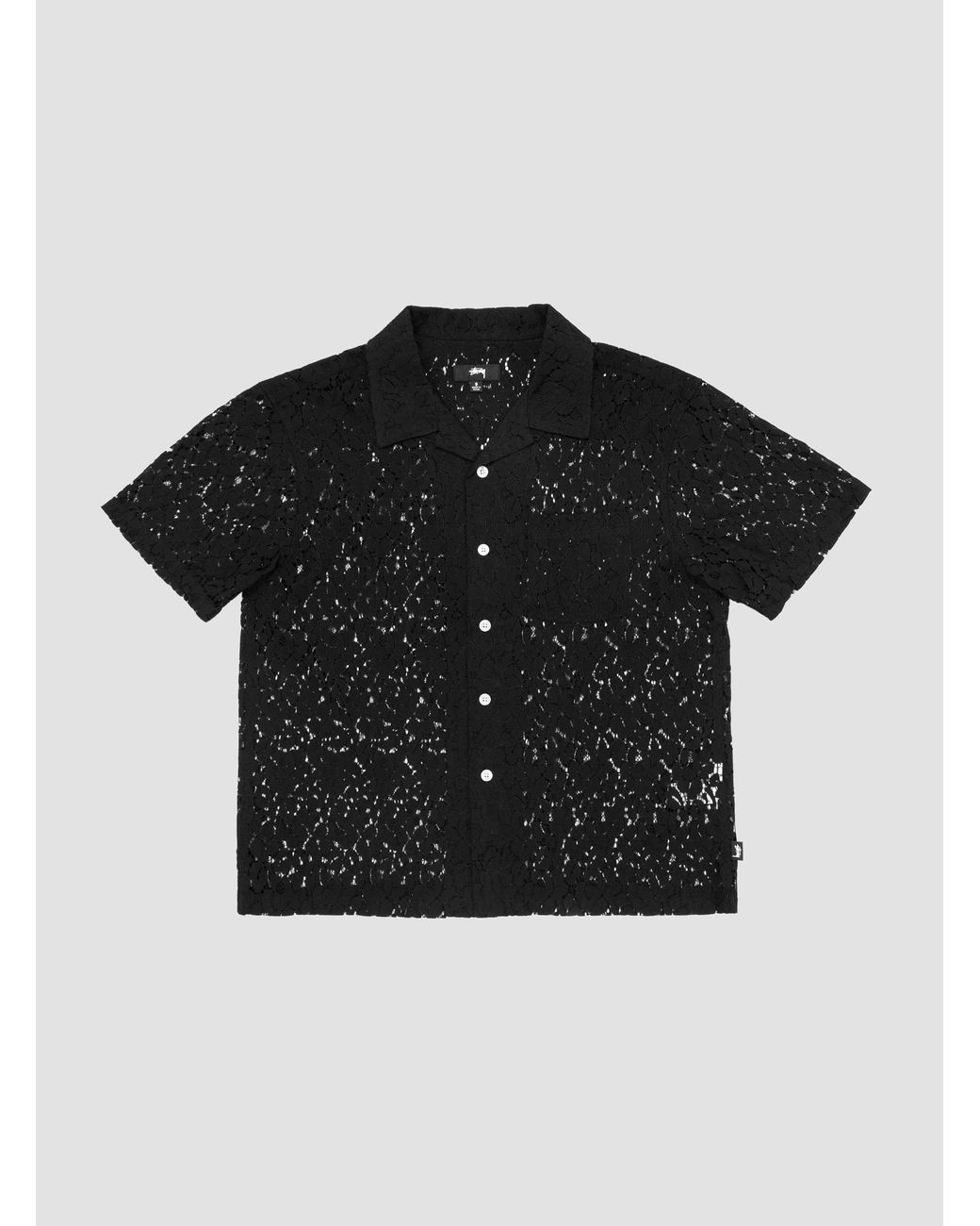 stussy open collar shirt