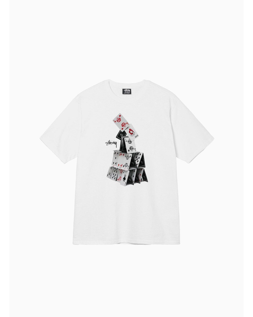 Stussy Cotton House Of Cards T-shirt White for Men | Lyst Canada