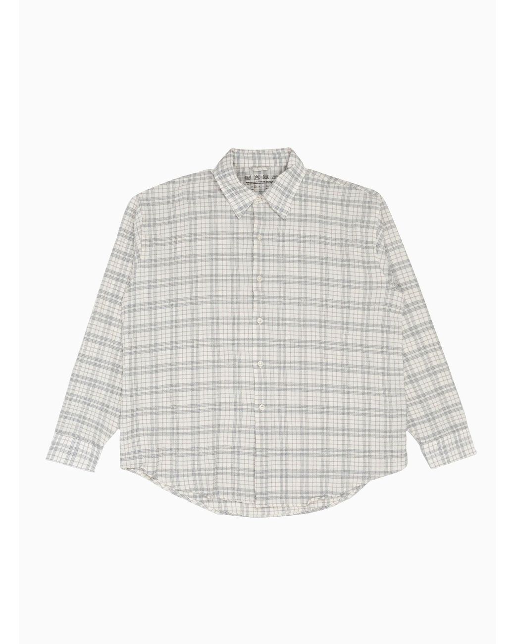 mfpen Exact Seersucker Shirt Grey Check in White for Men | Lyst