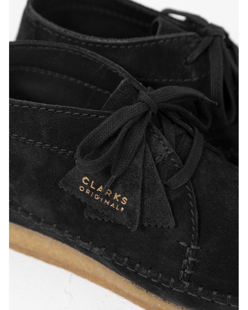 Clarks Weaver Boots Black Suede for Men | Lyst