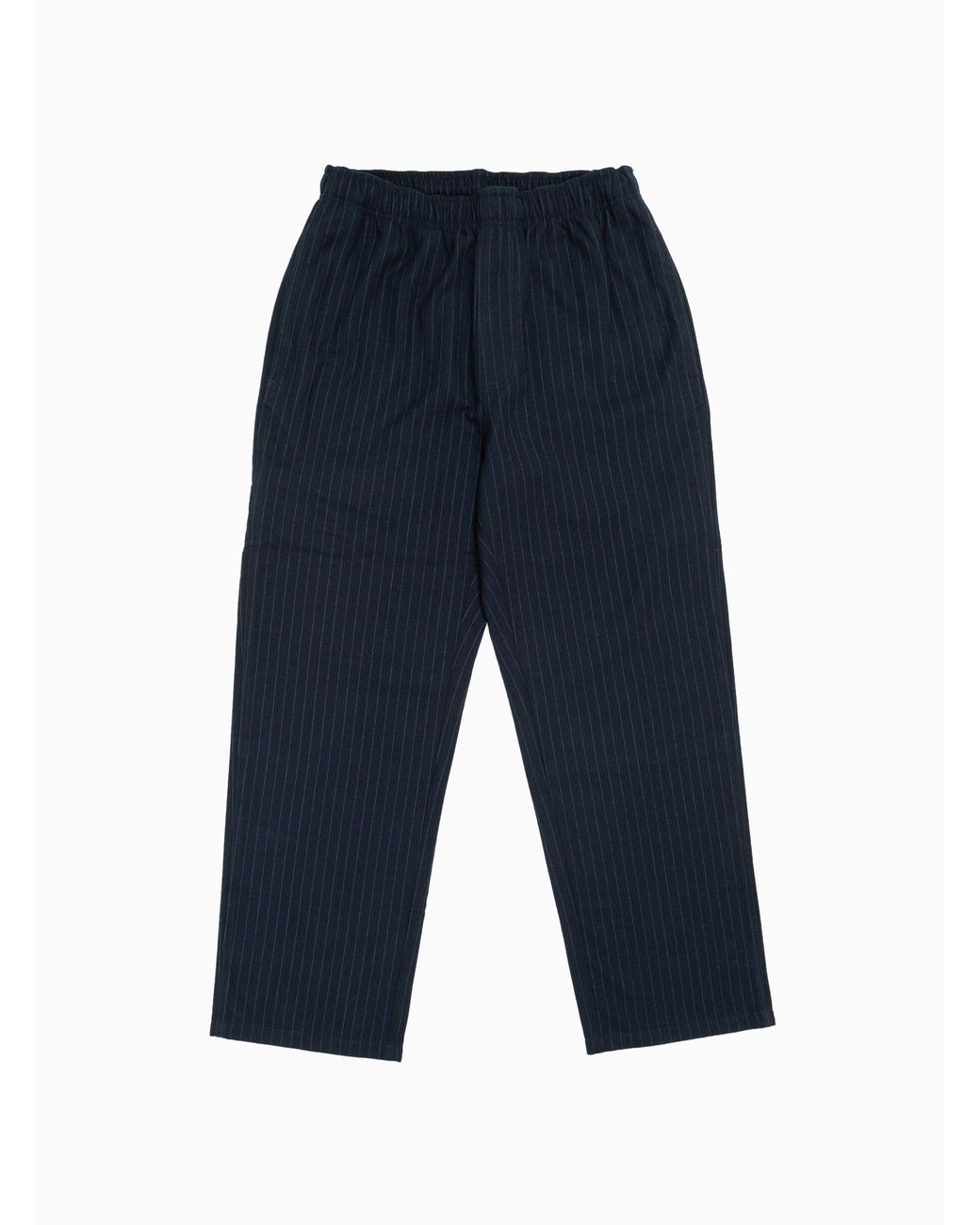 Stussy Beach Wool Trousers Navy Stripe in Blue for Men | Lyst