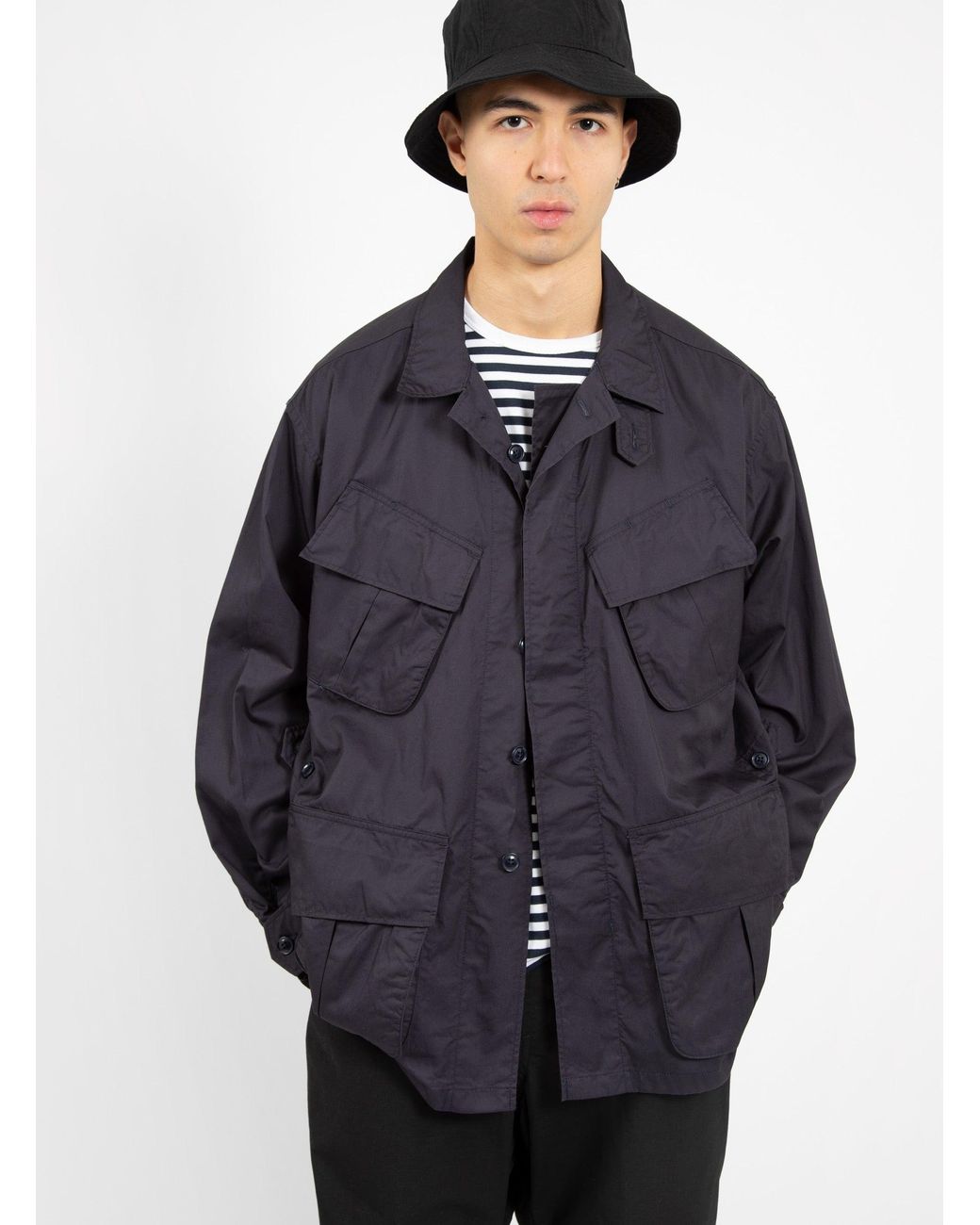 Engineered Garments Jungle Fatigue Jacket Dark Navy Highcount