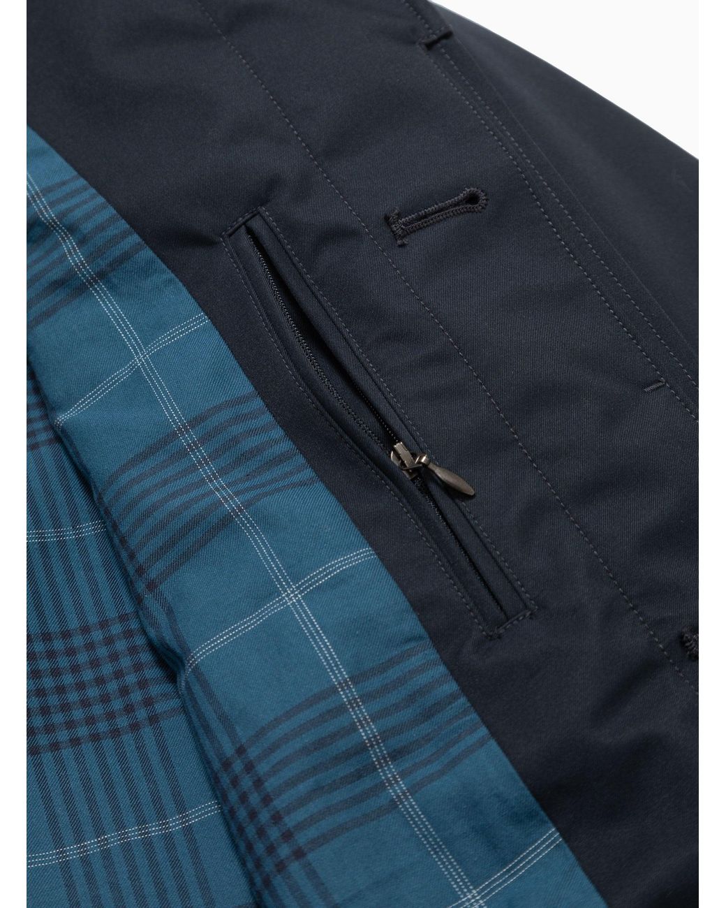 Nanamica Gore-tex Short Soutien Collar Coat Navy in Blue for Men