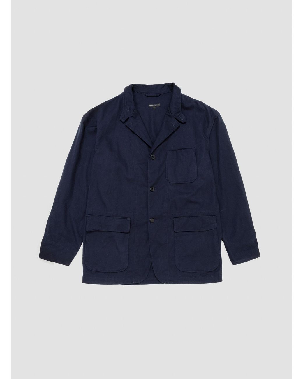 Engineered Garments Heavy Twill Loiter Jacket Navy in Blue for Men