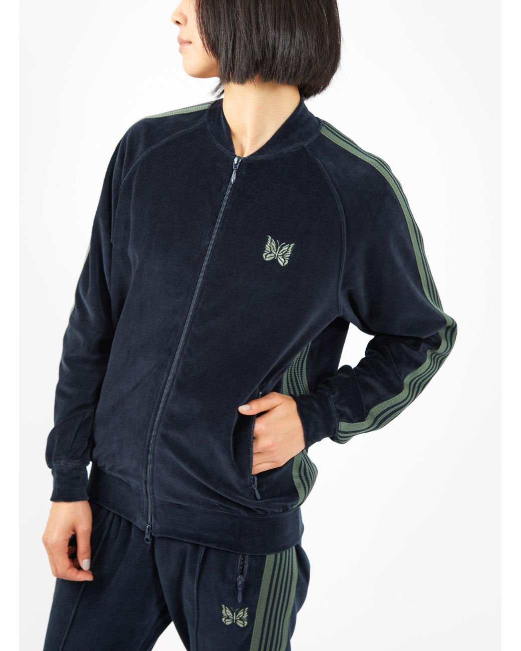 needles 21aw track jacket navy-