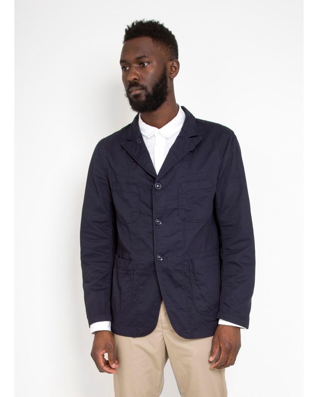 Engineered Garments Bedford Jacket 7oz Cotton Twill in Blue for