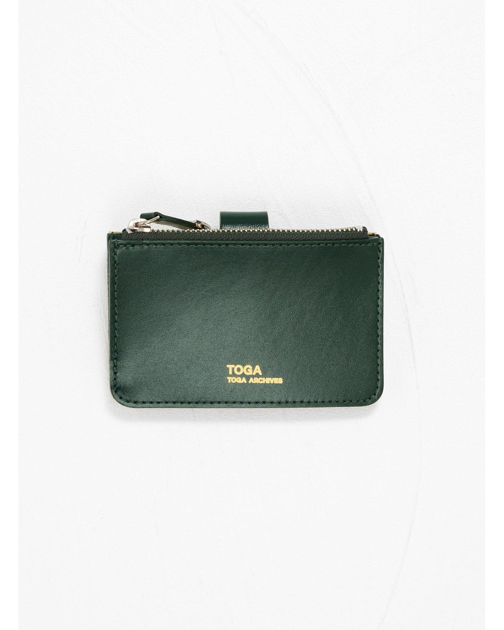 Toga Studs Small Leather Wallet Yellow & Green | Lyst Australia