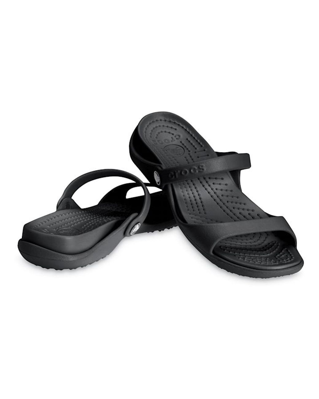 Crocs™ Women's Cleo Sandal in Black/Black (Black) | Lyst