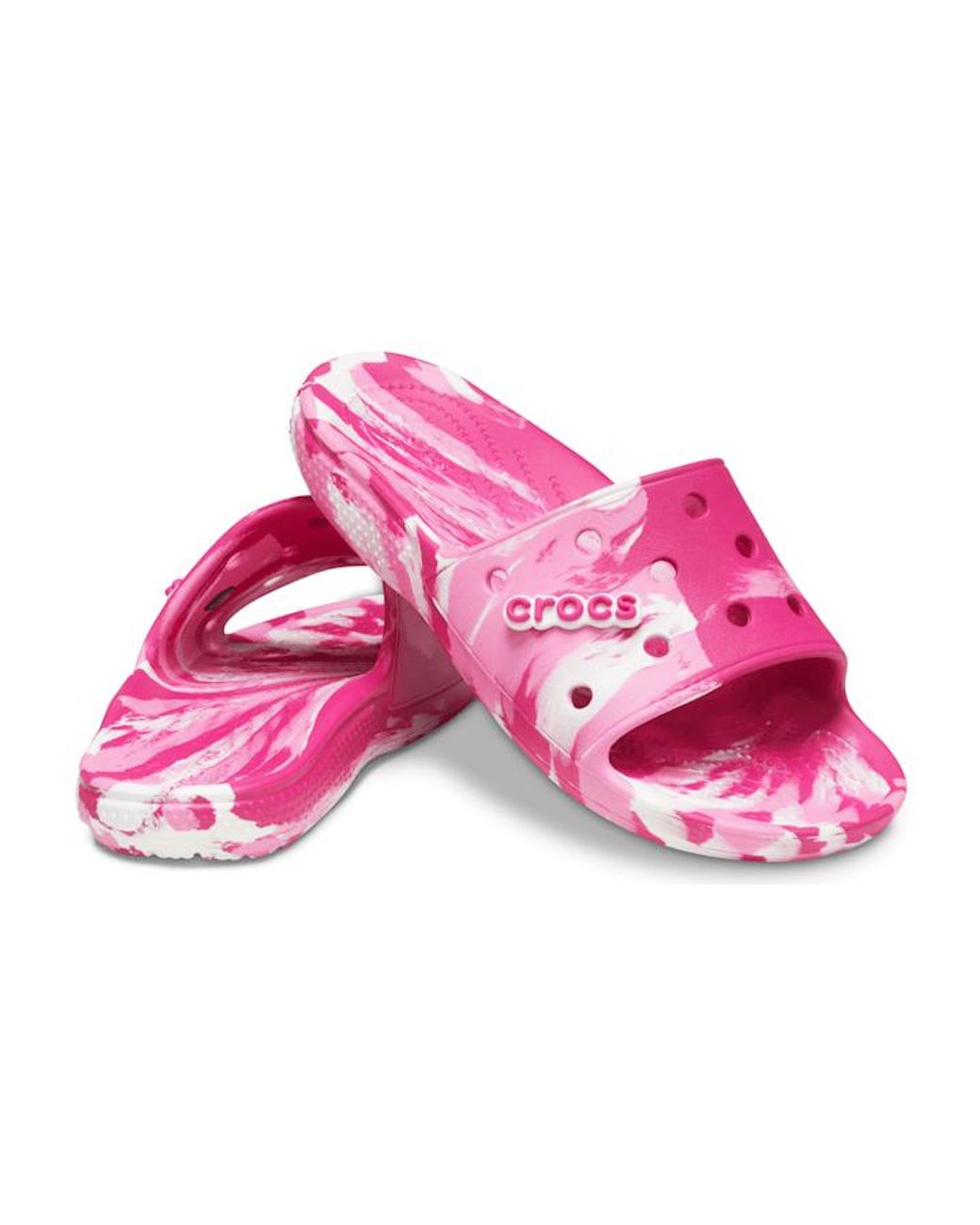 Crocs™ Classic Marbled Slide in Pink | Lyst