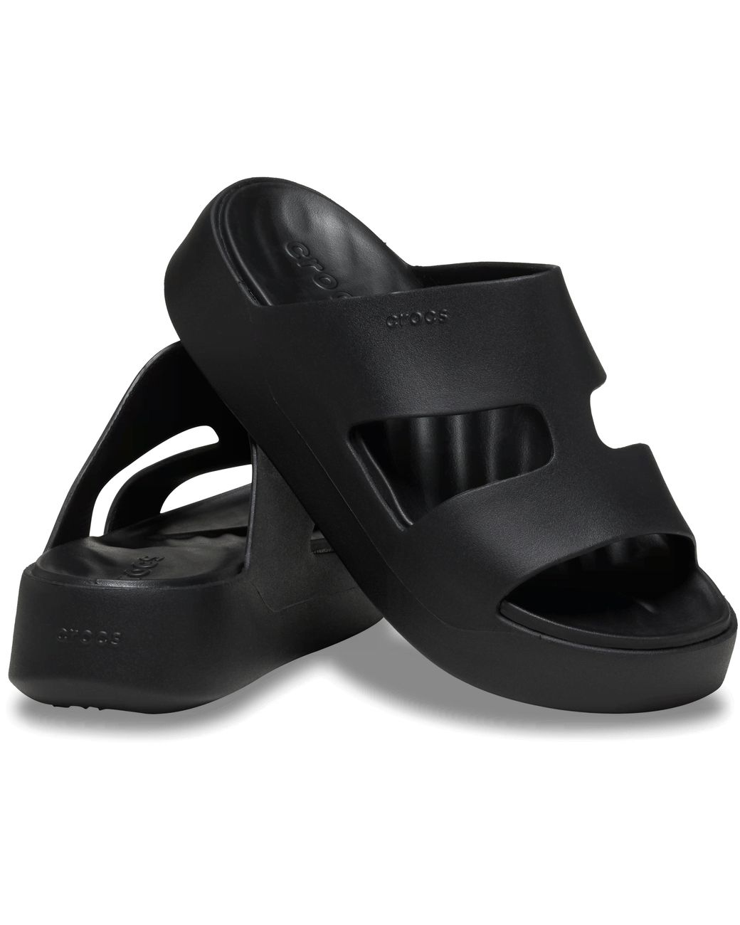 CROCSTM Black Getaway Platform H-Strap