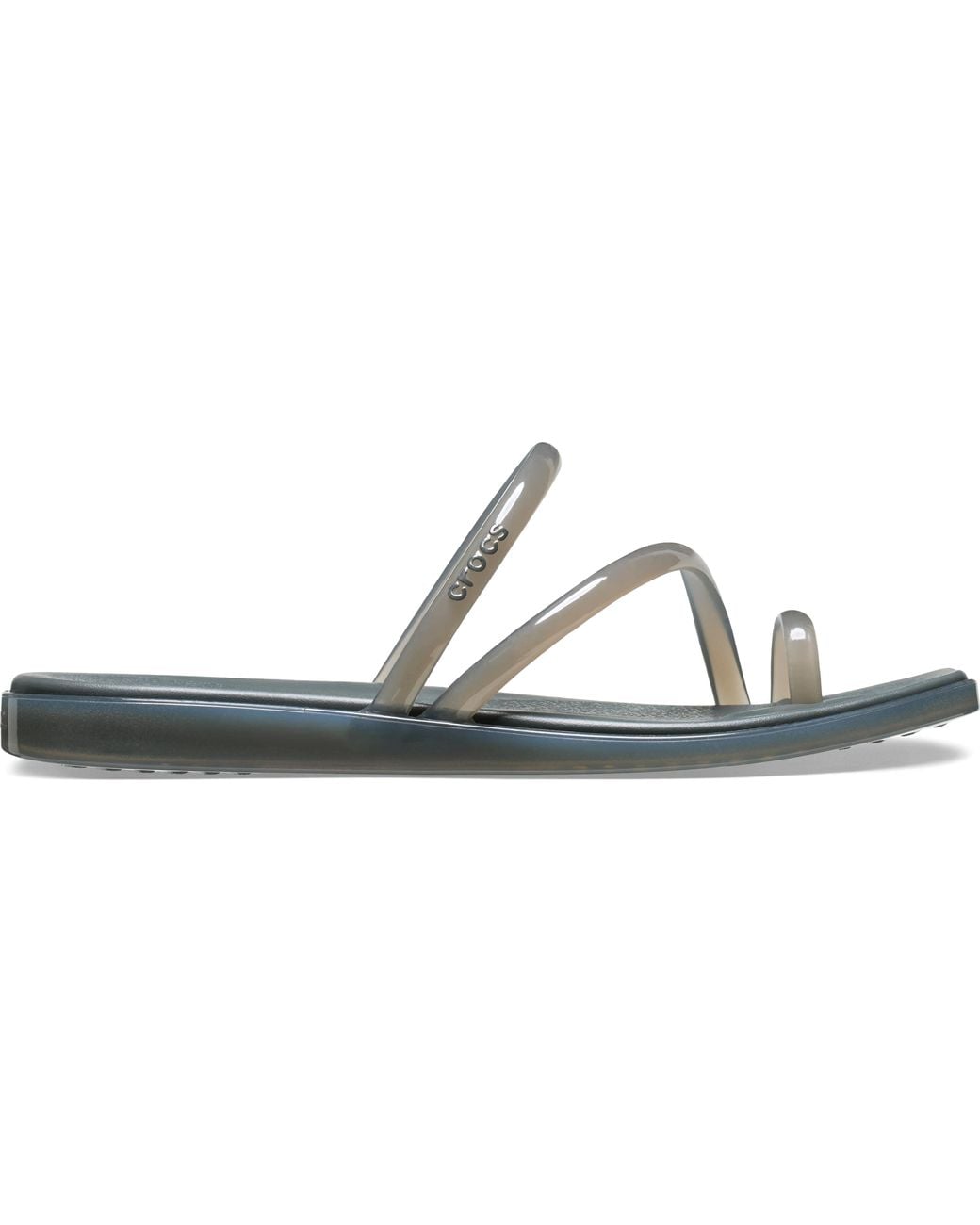 CROCSTM Black Miami Toe Loop Jelly Sandal