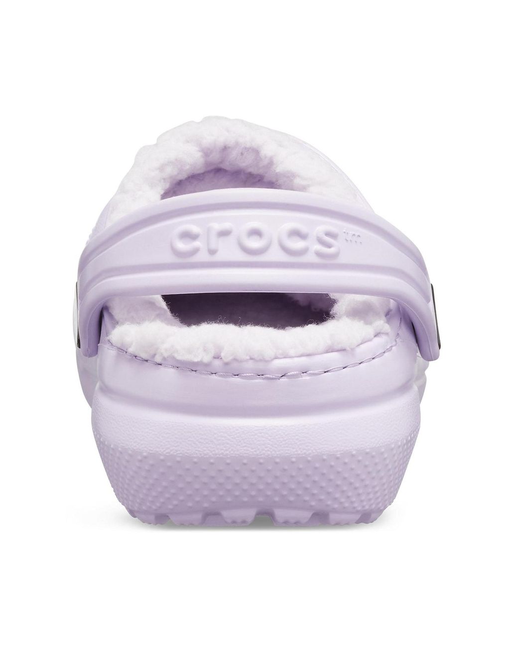 fuzz lined crocs lavender