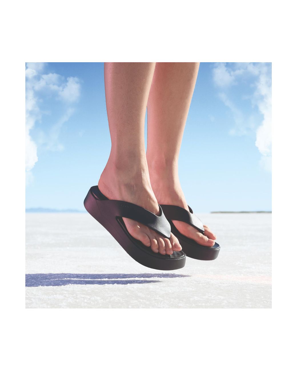 CROCSTM Black Getaway Platform Flip