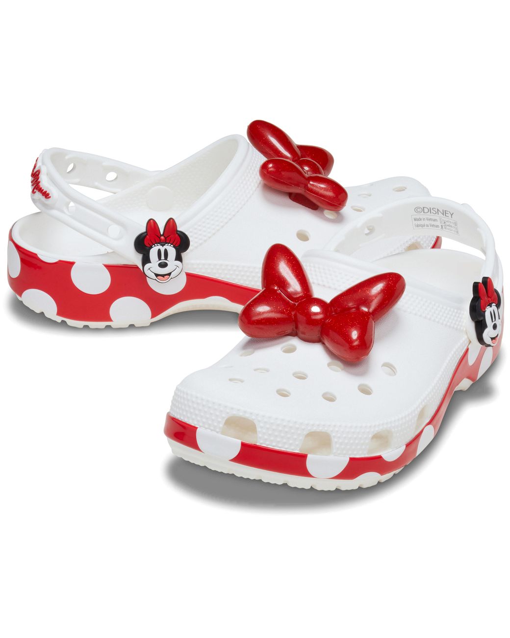 CROCSTM Black Minnie Mouse Classic Clog; Multi