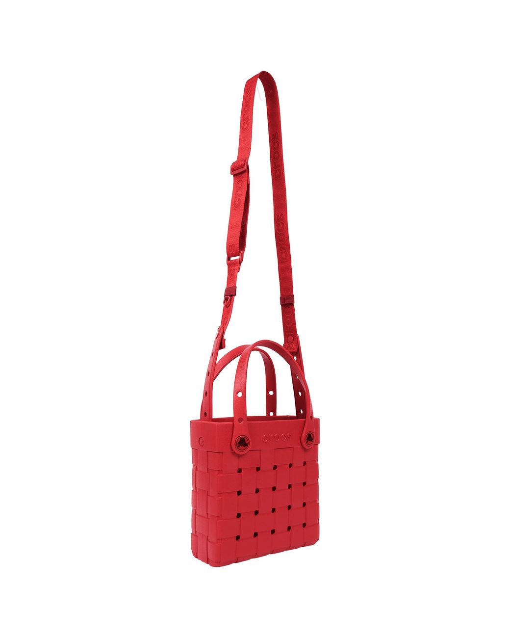 CROCSTM Red Small Basket Woven Tote