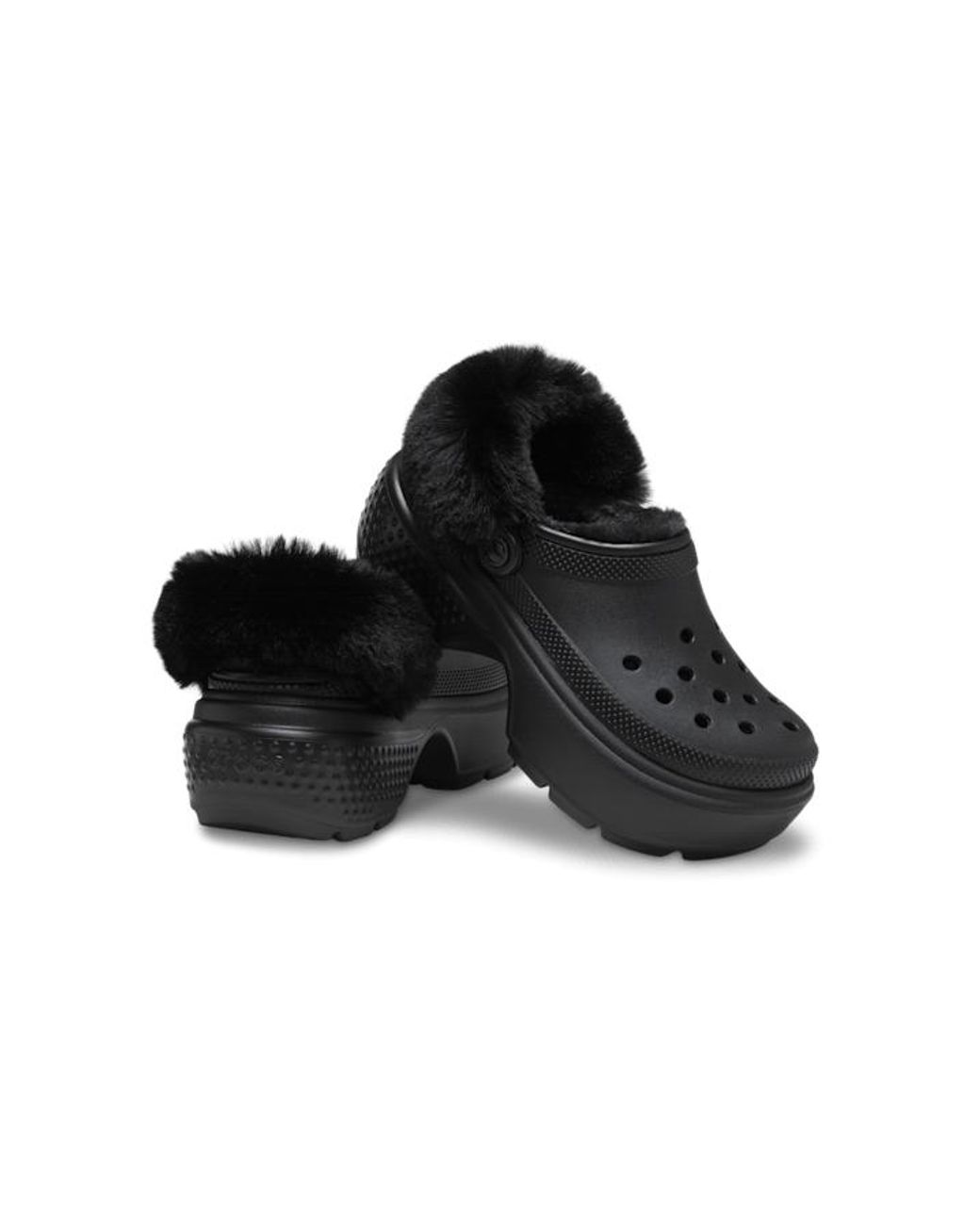 Sabots À Semelle Crantée CROCSTM en coloris Black