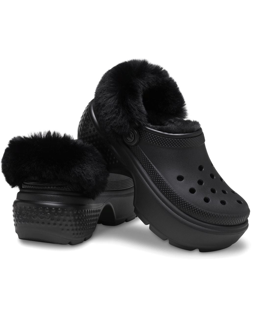 CROCSTM Black Stomp Lined Clog