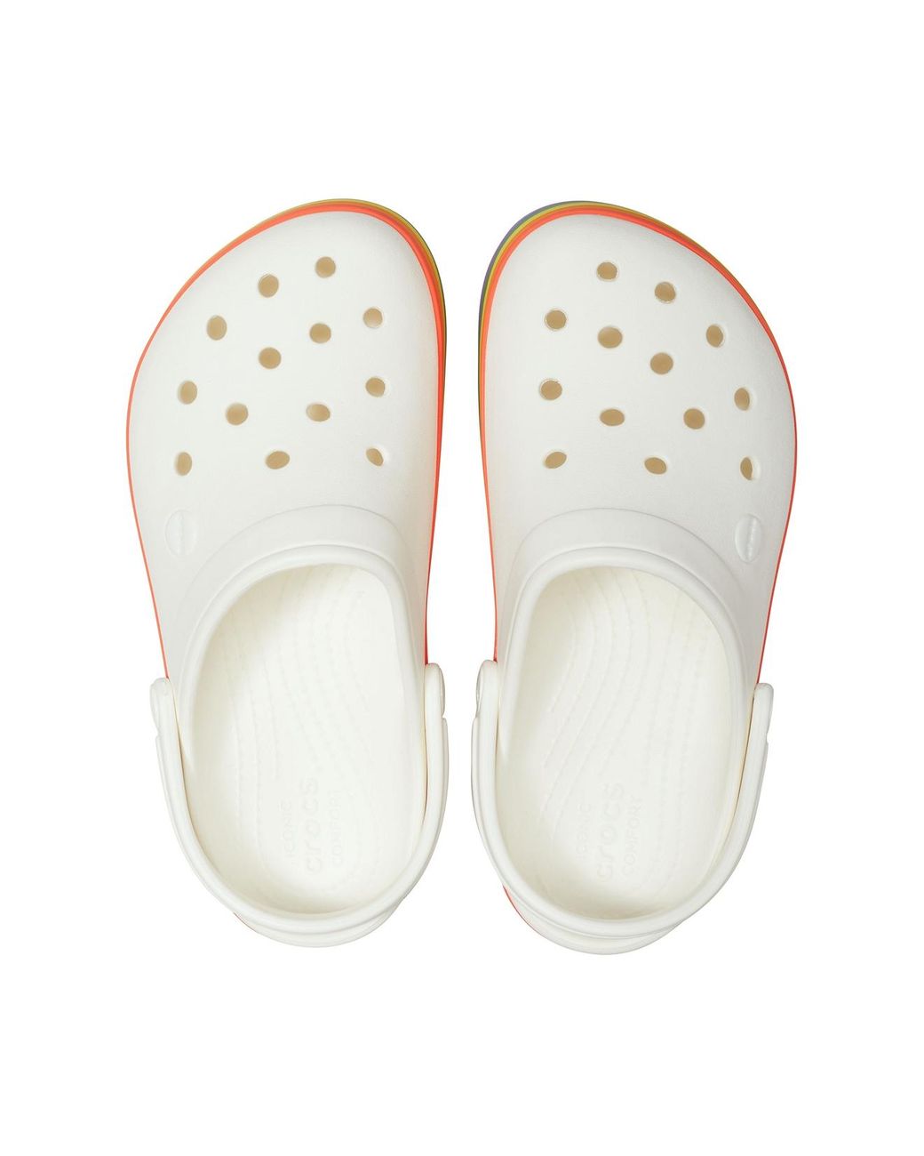 Crocband platform rainbow clog sale